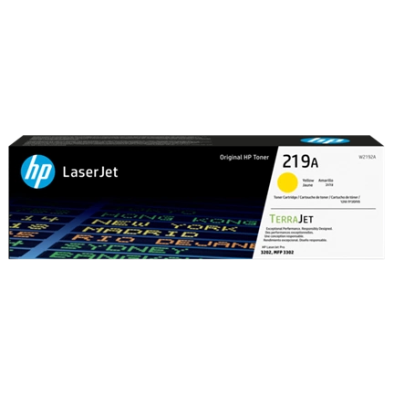 HP Toner (219A) W2192A sárga 1200/oldal 3302/3202