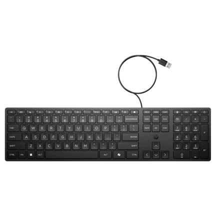 HP vezetékes billentyűzet 320K - fekete