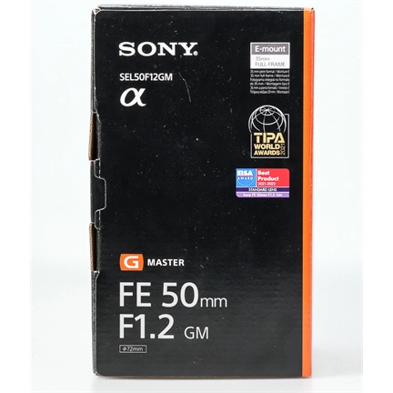 Használt (ÚJ!) Sony FE 50mm f/1.2 GM objektív E ba