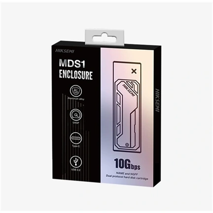Hikvision HIKSEMI Külső ház  M.2 - USB3.2, Type-C, Ezüst