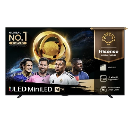 Hisense 100" U7Q televízió 4K 165Hz ULED MiniLED Smart TV, Vidaa OS