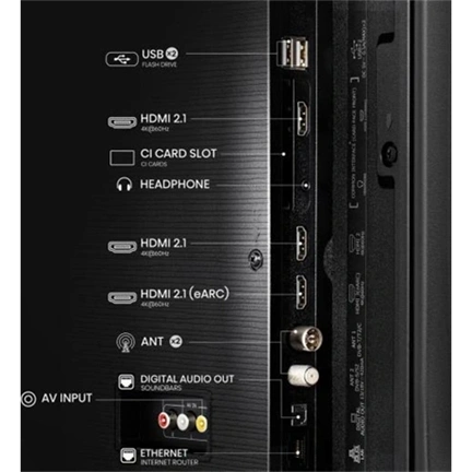 Hisense 43" E7Q televízió QLED 4K UHD Smart TV, Vidaa OS