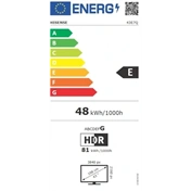 Hisense 43" E7Q televízió QLED 4K UHD Smart TV, Vidaa OS