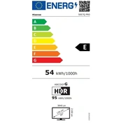 Hisense 50" E7Q Pro televízió 4K 144Hz QLED Smart TV, Vidaa OS