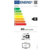 Hisense 65" A6Q televízió 4K UHD Smart TV, Vidaa OS