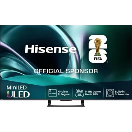 Hisense 65" U7Q televízió 4K 144Hz ULED MiniLED Smart TV, Vidaa OS