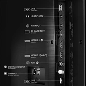 Hisense 75" E7Q televízió QLED 4K UHD Smart TV, Vidaa OS
