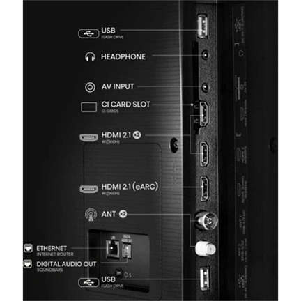 Hisense 85" A6Q televízió 4K UHD Smart TV, Vidaa OS