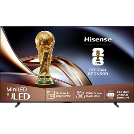 Hisense 85" U8Q televízió 4K 165Hz ULED MiniLED Smart TV, Vidaa OS