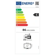 Hisense 85" U8Q televízió 4K 165Hz ULED MiniLED Smart TV, Vidaa OS