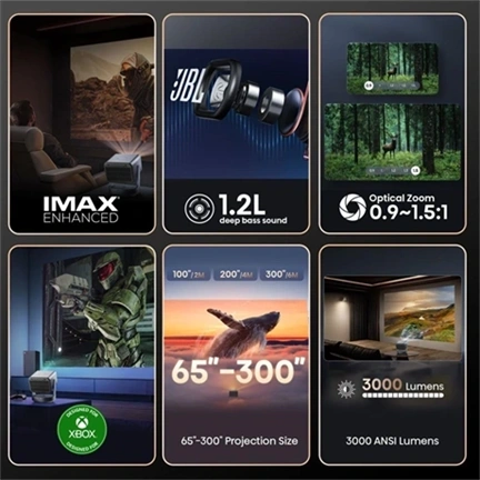 Hisense C2 Ultra okos mini 4K lézerprojektor, Vidaa U7