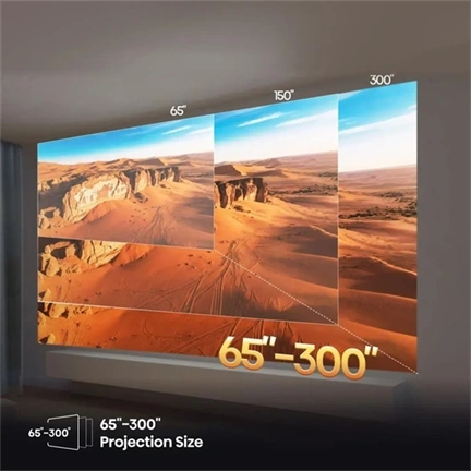 Hisense C3 mini lézerprojektor - 4K Ultra HD 3840x2160, 16:9, 65"-300", 2000lm, fekete