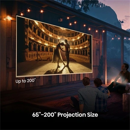 Hisense M2SE Pro mini lézerprojektor - 4K Ultra HD 3840x2160, 16:9, 65"-150", 1200lm, fehér