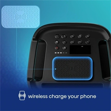 Hisense Party Storm bulihangszóró, 300 W, Bluetooth 5.0, 2 db vezeték nélküli mikrofonnal