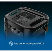 Hisense Party Storm bulihangszóró, 300 W, Bluetooth 5.0, 2 db vezeték nélküli mikrofonnal