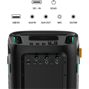 Hisense Party Storm bulihangszóró, 300 W, Bluetooth 5.0, 2 db vezeték nélküli mikrofonnal
