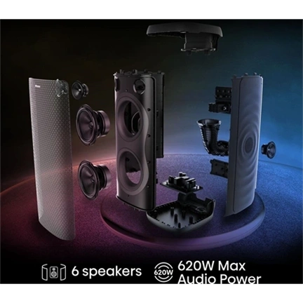 Hisense Party Thunder bulihangszóró, 620 W, Bluetooth 5.4