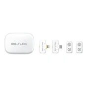 Hollyland LARK A1 Combo Ivory White, with USB-C RX + Lightning RX + Charging Case
