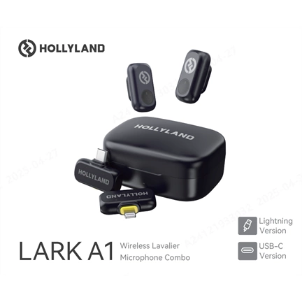 Hollyland LARK A1 Combo with USB-C RX + Lightning RX + Charging Case