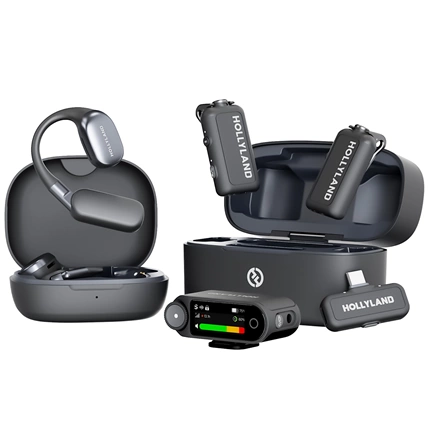 Hollyland LARK MAX 2 Ultimate Combo with OWS Monitor Earphone + Camera RX + USB-C RX