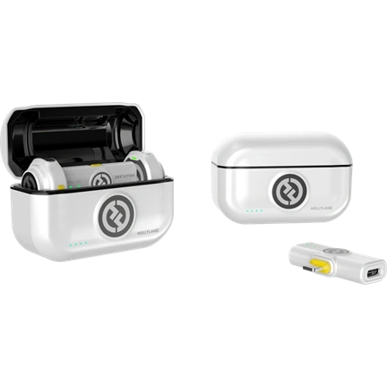 Hollyland Lark M2 USB-C vezeték nélküli csiptetős mikrofon (Duo - Elefántcsont fehér)