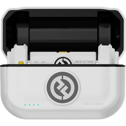 Hollyland Lark M2 USB-C vezeték nélküli csiptetős mikrofon (Duo - Elefántcsont fehér)
