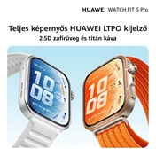 Huawei Watch Fit 5 Pro okosóra, fehér