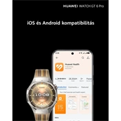 Huawei Watch GT 6 Pro okosóra, 46mm, fekete