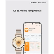 Huawei Watch GT 6 okosóra, 41mm, fekete