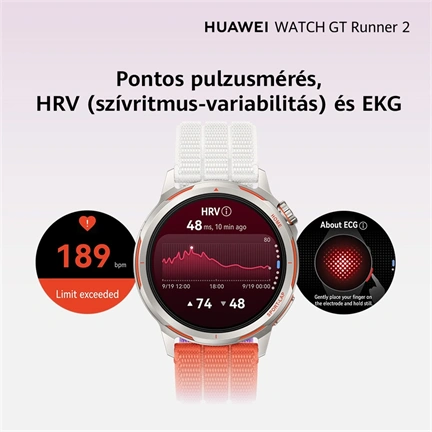 Huawei Watch GT Runner 2 okosóra, narancs