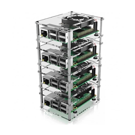 ICY BOX 4bay stackable cluster case for Raspberry Pi® 2, 3 and 4