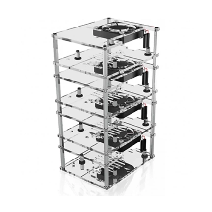 ICY BOX 4bay stackable cluster case for Raspberry Pi® 2, 3 and 4