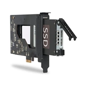 ICY DOCK 2.5” SATA SSD/HDD to PCIe 2.0 x1 Hot-Swap Mobile Rack for PCIe Expansion Slots