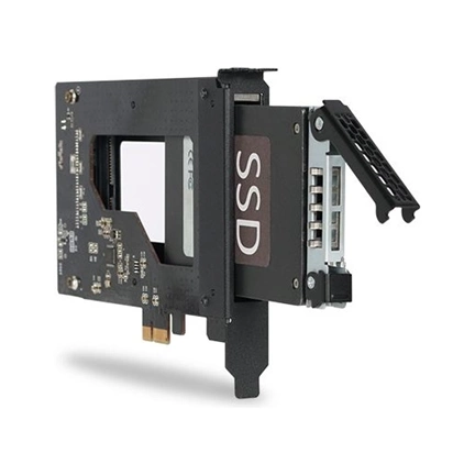 ICY DOCK 2.5” SATA SSD/HDD to PCIe 2.0 x1 Hot-Swap Mobile Rack for PCIe Expansion Slots