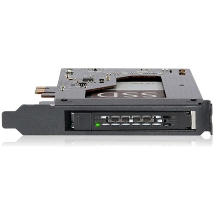 ICY DOCK 2.5” SATA SSD/HDD to PCIe 2.0 x1 Hot-Swap Mobile Rack for PCIe Expansion Slots