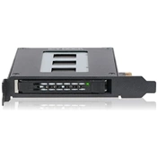 ICY DOCK 2.5” SATA SSD/HDD to PCIe 2.0 x1 Hot-Swap Mobile Rack for PCIe Expansion Slots