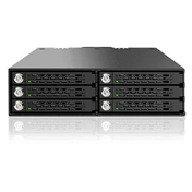 ICY DOCK Rugged Full Metal 6 Bay 2.5" SAS/SATA HDD & SSD Backplane Cage with Locking Trays for External 5.25" Bay ICY DOCK Rugged Full Metal 6 Bay 2.5" SAS/SATA HDD & SSD Backplane Cage with Locking Trays for External 5.25" Bay