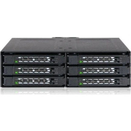 ICY DOCK Rugged Full Metal 6 Bay 2.5" SATA HDD & SSD Removable Drive Enclosure Backplane Cage for 5.25" Bay ICY DOCK Rugged Full Metal 6 Bay 2.5" SATA HDD & SSD Removable Drive Enclosure Backplane Cage for 5.25" Bay