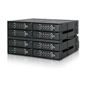 ICY DOCK Rugged Full Metal 8 Bay 2.5” SAS/SATA SSD/HDD Backplane Cage for 2x External 5.25” Bay ICY DOCK Rugged Full Metal 8 Bay 2.5” SAS/SATA SSD/HDD Backplane Cage for 2x External 5.25” Bay
