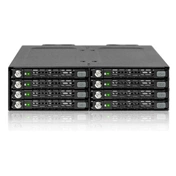 ICY DOCK Rugged Full Metal 8 Bay 2.5" SATA HDD & SSD (5 - 7mm) Backplane Cage with Locking Traysfor External 5.25" Bay ICY DOCK Rugged Full Metal 8 Bay 2.5" SATA HDD & SSD (5 - 7mm) Backplane Cage with Locking Traysfor External 5.25" Bay