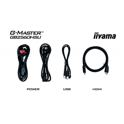 IIYAMA 62.2cm (24,5") GB2560HSU-B1 16:9  HDMI+DP+USB Lift Pi