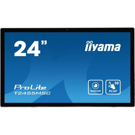 IIYAMA ProLite T2455MSC-B1 24" multi-touch glass webcam