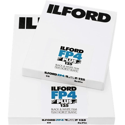 ILFORD FP4 PLUS 4X5 25 SHEETS FILM