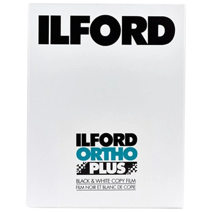 ILFORD ORTHO PLUS 8X10 IN 25 SHEETS FILM