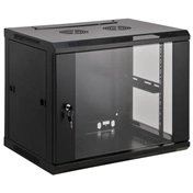 INTELLINET fali rack, 19", 12U, 635x 600x600, IP20-védelem, Fekete