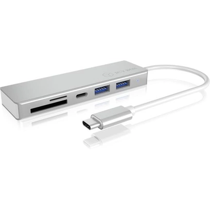 IcyBox 3x Port USB Type-C 3.0 HUB and multi-cardreader