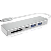 IcyBox 3x Port USB Type-C 3.0 HUB and multi-cardreader