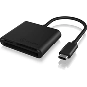 IcyBox External card reader USB Type-C, CF, SD, microSD