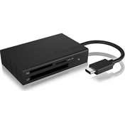 IcyBox External multi card reader USB 3.0 Type-C, CF, SD, microSD