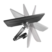 IcyBox Monitor stand with table support for one monitor up to 27" (68 cm)